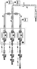 Deltran&reg; Blood Pressure Transducer System (Trifurcated) - Includes: Micro Administration Set (Trifurcated), three DPT's mounted on an organizer, 48" Yellow Pressure Tubing, 48" Blue Pressure Tubing, 48" Red Pressure Tubing, 12" Clear Pressure Tubing, four 3-Way Stopcocks, and a 4-Way Stopcock. Model DP3-400